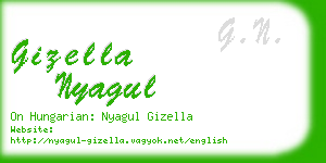 gizella nyagul business card